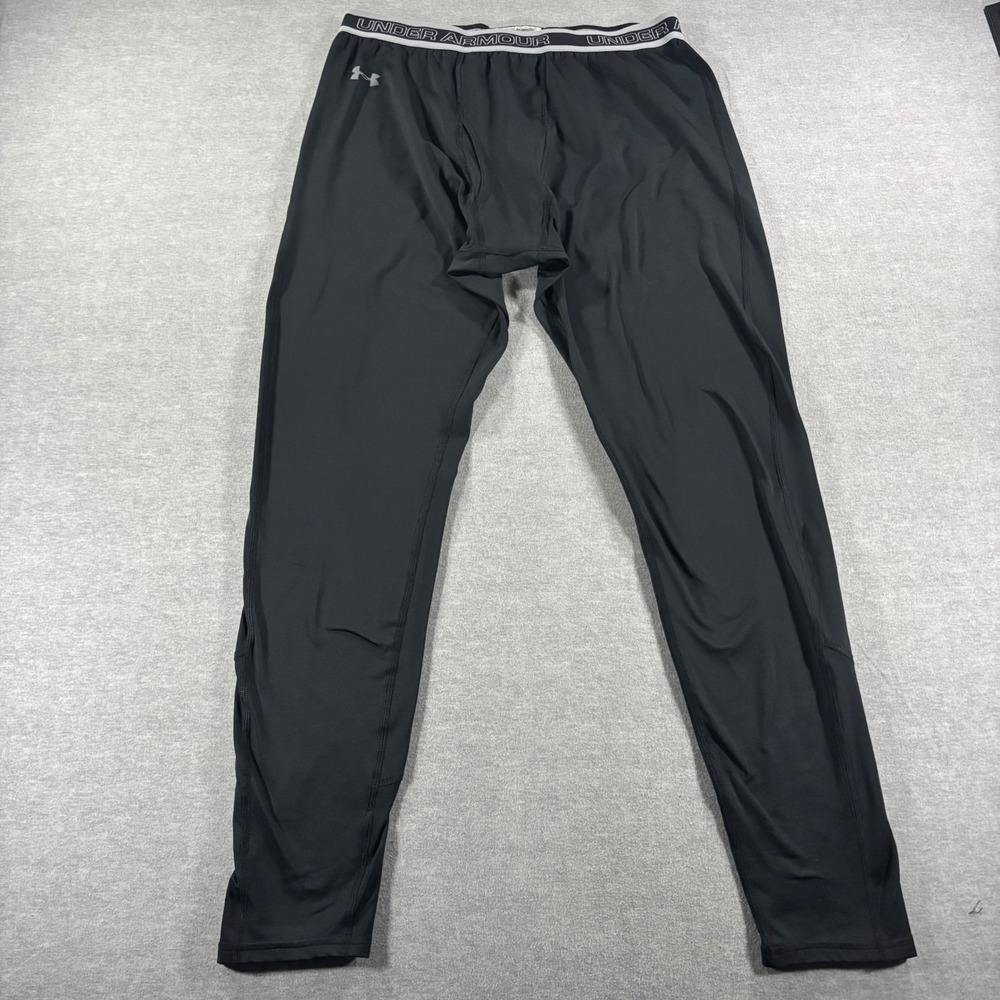 Under Armour Mens XXL Black Performance Base Layer Compression Leggings 206288